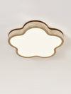 modern yellow travertine cloud flush mount ceiling light