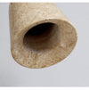 modern yellow travertine cone pendant light