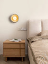 modern yellow travertine crescent wall sconce 2