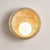 modern yellow travertine crescent wall sconce 2