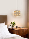 modern yellow travertine cube pendant light 2