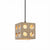modern yellow travertine cube pendant light 2