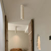 modern yellow travertine cylinder pendant light 3