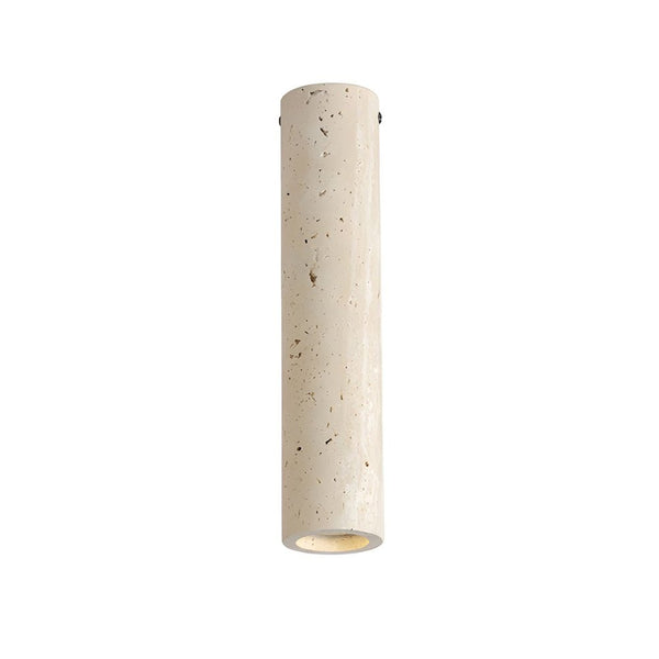 modern yellow travertine cylinder pendant light 3