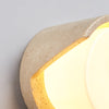 modern yellow travertine cylinder wall sconce