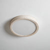 modern yellow travertine disc flush mount ceiling light 3