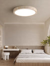 modern yellow travertine disc flush mount ceiling light 3