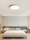 modern yellow travertine disk led flush mount ceiling light