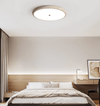 modern yellow travertine disk led flush mount ceiling light