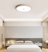 modern yellow travertine disk led flush mount ceiling light