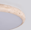 modern yellow travertine disk led flush mount ceiling light