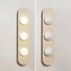 modern yellow travertine glass globe wall sconce 4