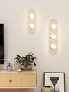 modern yellow travertine glass globe wall sconce 4