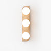 modern yellow travertine glass globe wall sconce