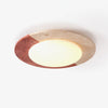 modern yellow travertine led flush mount ceiling light 2