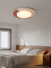 modern yellow travertine led flush mount ceiling light 2