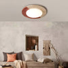 modern yellow travertine led flush mount ceiling light 2