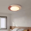 modern yellow travertine led flush mount ceiling light 2