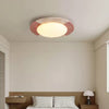 modern yellow travertine led flush mount ceiling light 2