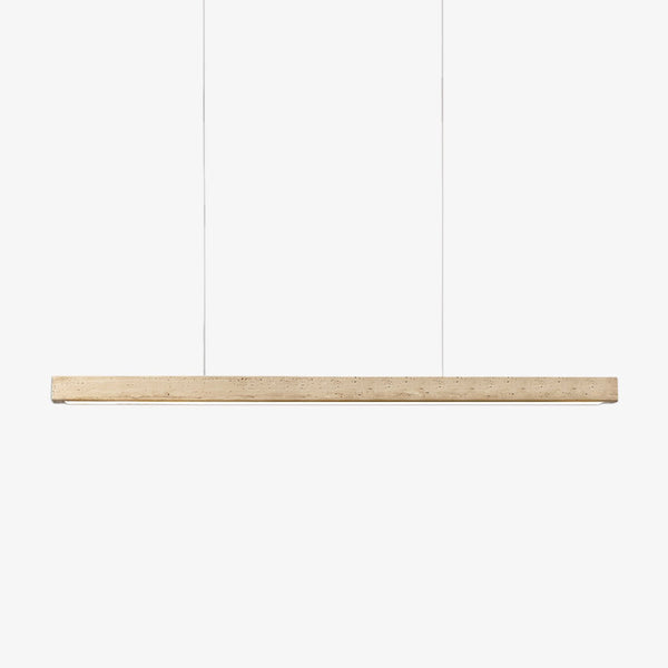modern yellow travertine linear led pendant lamp