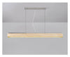 modern yellow travertine linear led pendant light