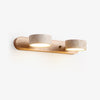 modern yellow travertine solid wood led wall lamp
