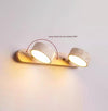 modern yellow travertine solid wood led wall lamp