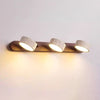 modern yellow travertine solid wood led wall lamp