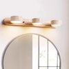 modern yellow travertine solid wood led wall lamp