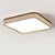 modern yellow travertine square flush mount ceiling light