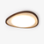 modern yellow travertine walnut flush mount ceiling light