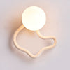 modern yellow travertine walnut serpentine wall sconce