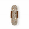 modern yellow travertine walnut wall sconce 3