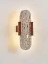 modern yellow travertine walnut wall sconce 3