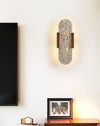 modern yellow travertine walnut wall sconce 3