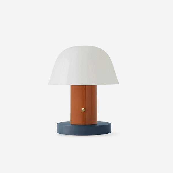 mushroom cordless led table lamp touch control rechargeable
