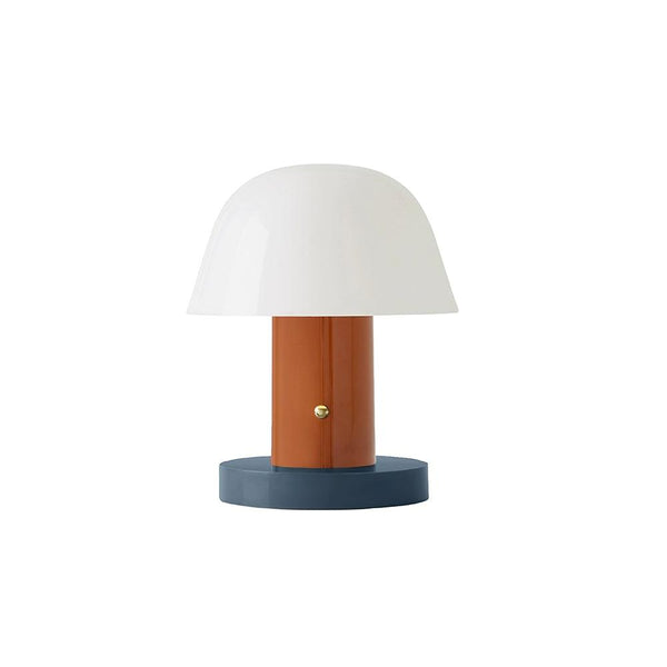 mushroom cordless led table lamp touch control rechargeable
