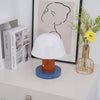 mushroom cordless led table lamp touch control rechargeable