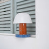mushroom cordless led table lamp touch control rechargeable