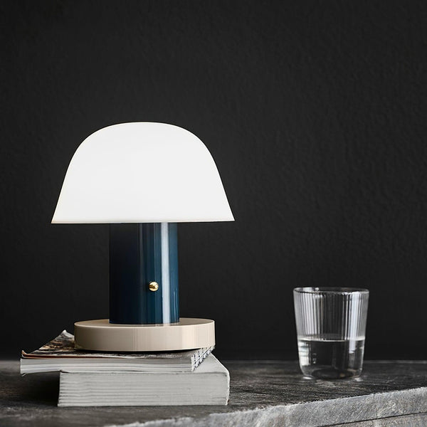mushroom cordless led table lamp touch control rechargeable