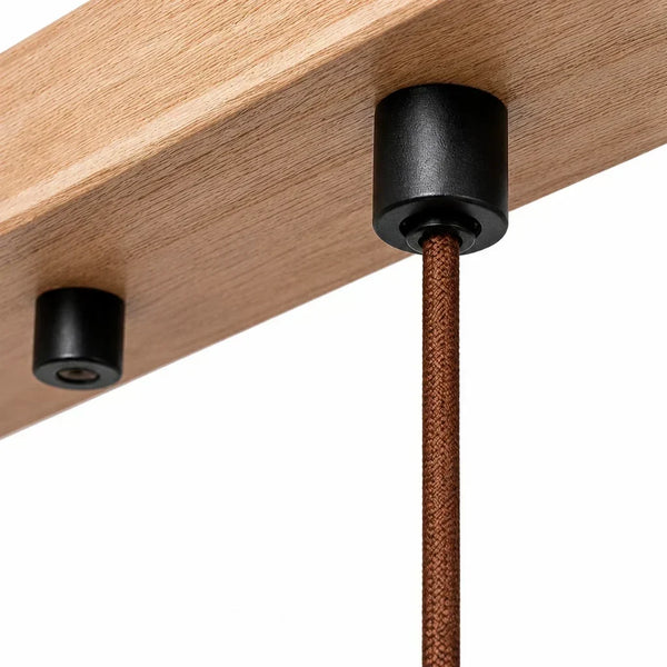 natural travertine linear pendant light