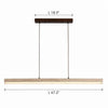 natural travertine linear pendant light