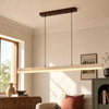 natural travertine linear pendant light