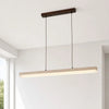 natural travertine linear pendant light