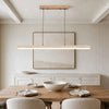 natural travertine linear pendant light