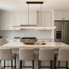 natural travertine linear pendant light