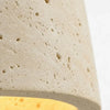natural travertine stone dome pendant light