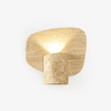 natural yellow travertine cylinder wall sconce