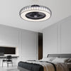 Nordic Invisible Fan Blades Stepless Dimming Integrated Ceiling Fan Lamp