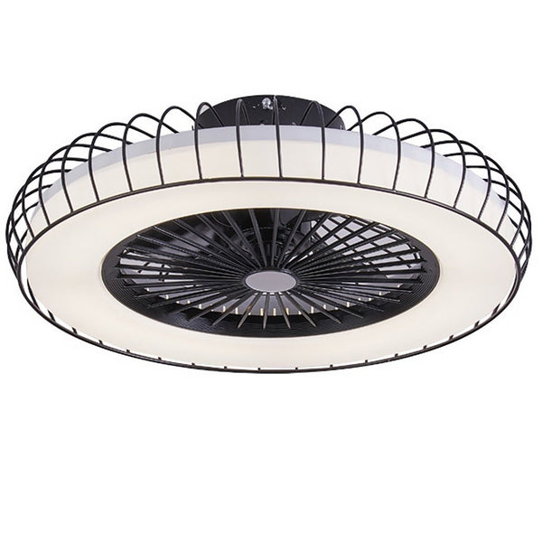 Nordic Invisible Fan Blades Stepless Dimming Integrated Ceiling Fan Lamp